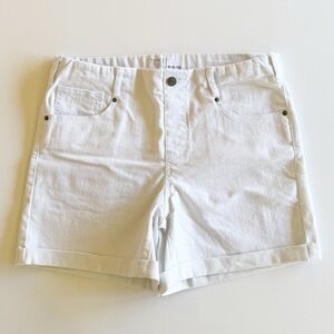 Time and Tru White Denim Shorts